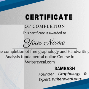 Online graphology Course